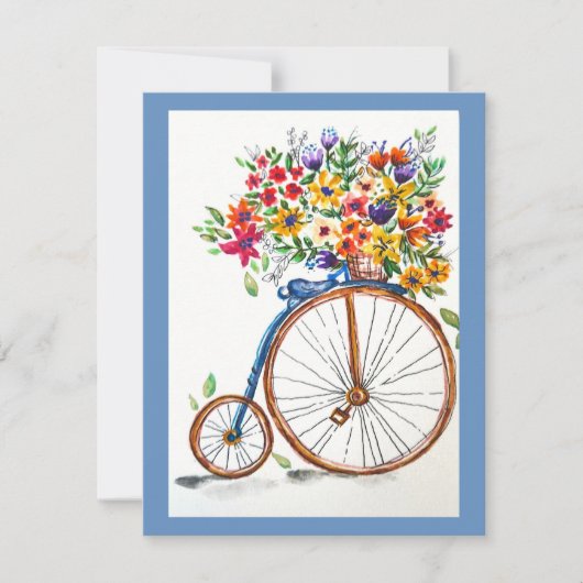 Vintage Bicycle Greeting Card ノートカード (正面)
