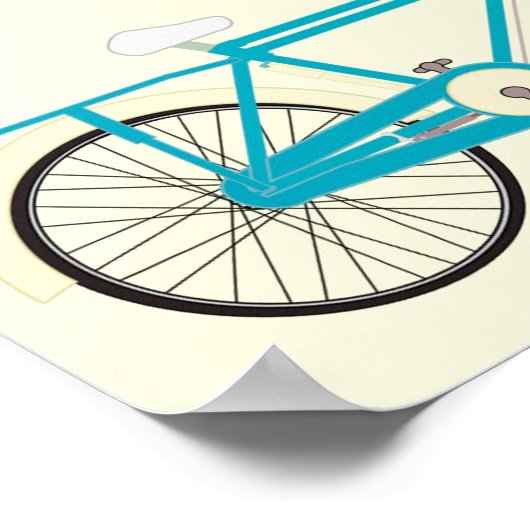 Vintage Bicycles ポスター (角)