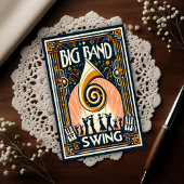 Vintage Big Band Swing Dance ポストカード