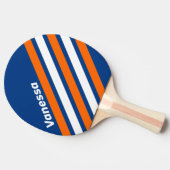 Vintage Big City Angled Striping with Name 卓球ラケット (横)