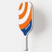 Vintage Big City Circle Stripe with Name ピックルボールラケット (左)