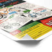 Vintage Bike Ad フォトプリント (角)