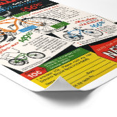 Vintage Bike Ad ポスター (角)