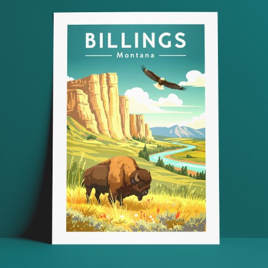 Vintage Billings Montana ポストカード