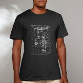 Vintage Biplane Blueprint – Aviation Art Tシャツ
