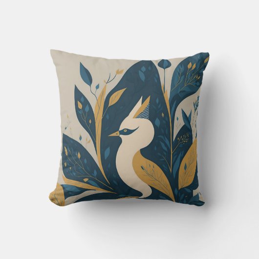 vintage bird 1 クッション (正面)