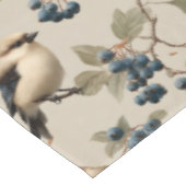 Vintage Bird and Blueberry Seamless Pattern テーブルクロス (アングル)