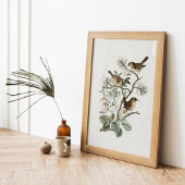 Vintage Bird Botanical ポスター