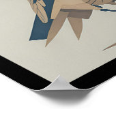 vintage birds 4/4 all in one ポスター (角)