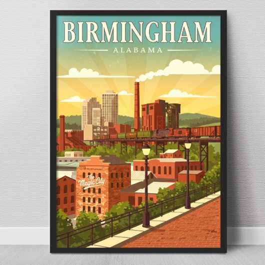 Vintage Birmingham, Alabama ポスター