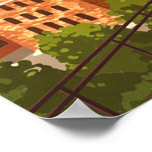 Vintage Birmingham, Alabama ポスター (角)