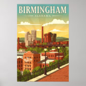 Vintage Birmingham, Alabama ポスター (正面)