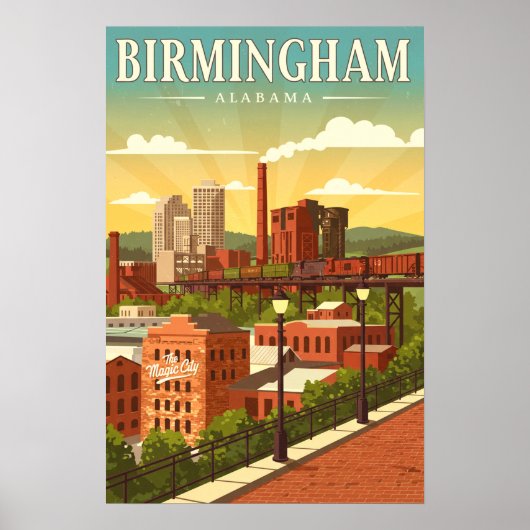 Vintage Birmingham, Alabama ポスター (正面)