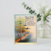 Vintage Birthday 1917 Swallows ポストカード (スタンド正面)