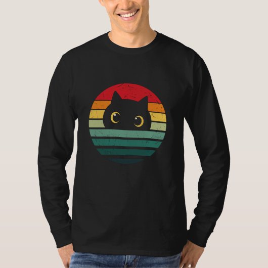 Vintage Black Cat Tシャツ (正面)