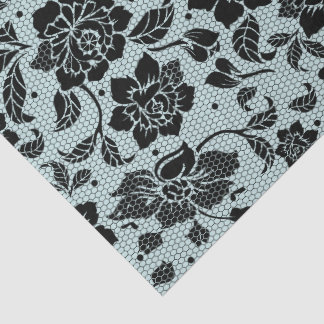 Vintage Black Lace decoupage Tissue Paper 薄葉紙