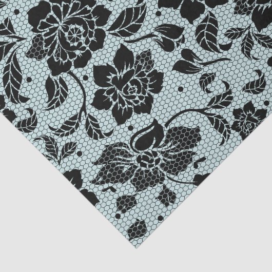 Vintage Black Lace decoupage Tissue Paper 薄葉紙 (詳細)