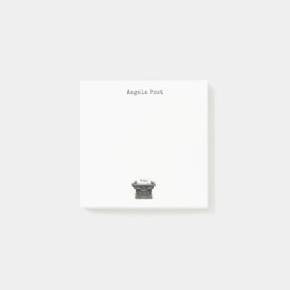  Vintage Black Typewriter Personalized  ポストイット