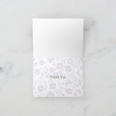 Vintage Bloom Dusty Lavender - Neutral サンキューカード (内部)