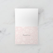Vintage Bloom Neutral - Blush Pink サンキューカード (内部)