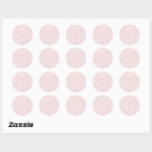 Vintage Bloom Neutral - Blush Pink ラウンドシール (シート)