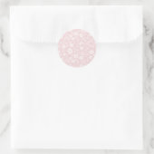 Vintage Bloom Neutral - Blush Pink ラウンドシール (バッグ)