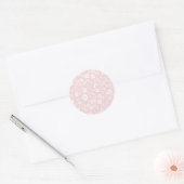 Vintage Bloom Neutral - Blush Pink ラウンドシール (封筒)