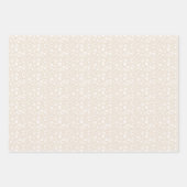 Vintage Bloom Neutral - Soft Linen ラッピングペーパーシート (正面3)