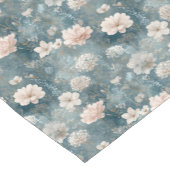 Vintage Blue & Blush Floral Table Runner ショートテーブルランナー (コーナー)