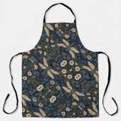 Vintage blue Dragonfly エプロン (正面)