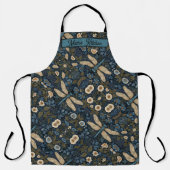 Vintage blue Dragonfly エプロン (正面)