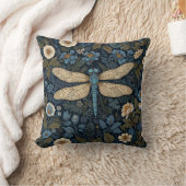 Vintage blue Dragonfly クッション (ブランケット)