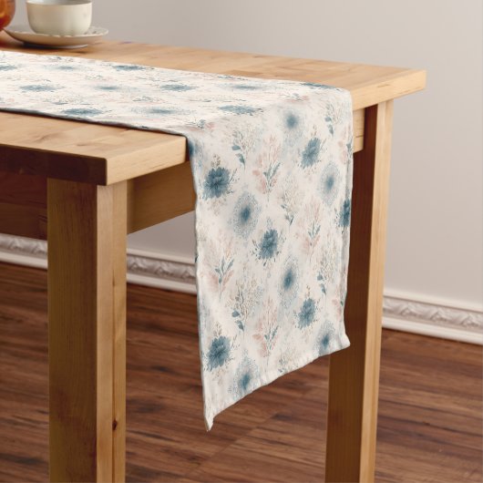 Vintage Blue Floral Table Runner ショートテーブルランナー (インサイチュ)