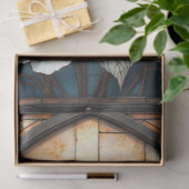 Vintage Blue Hydrangea Stained Glass Decoupage 薄葉紙 (ギフト)