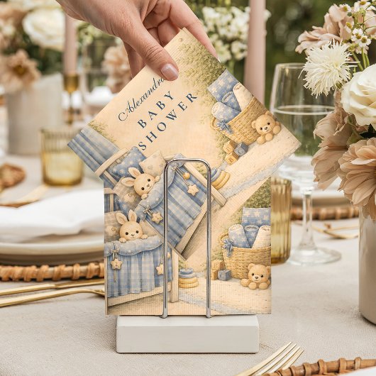 Vintage Blue Jeans Nursery Baby Shower スタンダードカクテルナプキン