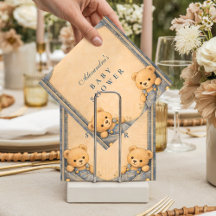 Vintage Blue Jeans Teddy Baby Shower