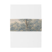 Vintage Blue Toile French Tapestry Elegant Wedding 招待状ベリーバンド (裏面例)