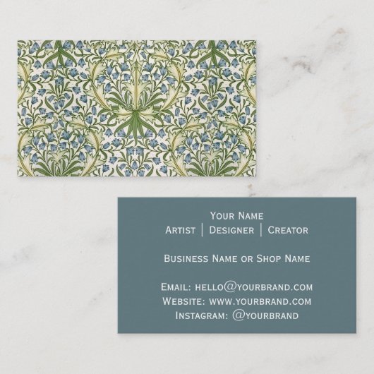 Vintage Bluebells  名刺 (正面/裏面)