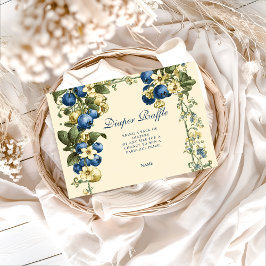 Vintage Blueberry Botanical Diapper Raffle  エンクロージャーカード