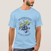 Vintage Blueberry – Botanical Fruit Tシャツ (正面)