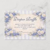Vintage Blueberry Floral Diapper Raffle エンクロージャーカード (正面)