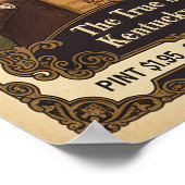 Vintage Bluegrass Bourbon Advertising Poster ポスター (角)