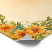 Vintage Blumen Rahmen Design Bordüre Download ポスター (角)