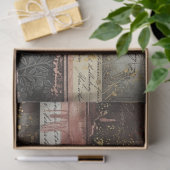 Vintage Blush Gold embossed Hummingbird Decoupage 薄葉紙 (ギフト)