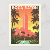 Vintage Boca Raton Florida ポストカード (正面)