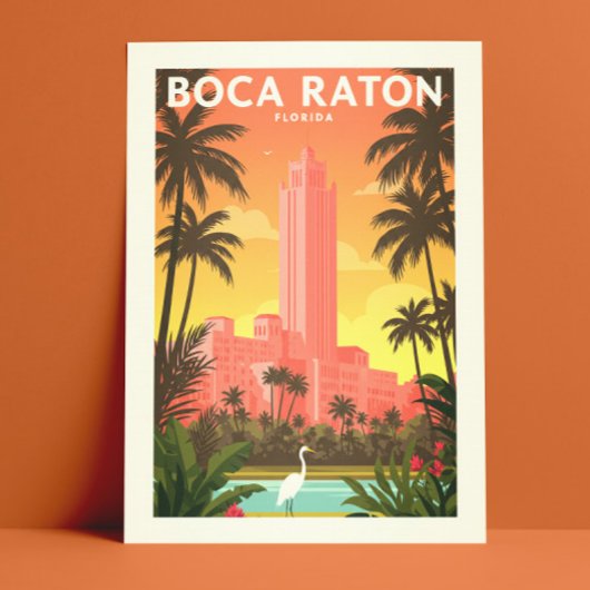 Vintage Boca Raton Florida ポストカード