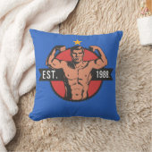 Vintage Bodybuilder EST 1988 クッション (ブランケット)