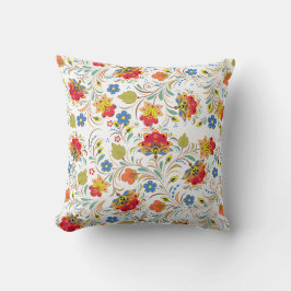 Vintage Bohemian Floral Tapestry Pattern Throw Pil クッション