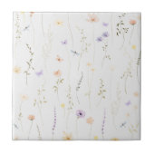 Vintage Bohemian Wildflower Botanical タイル (正面)