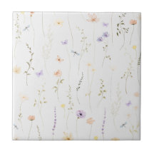 Vintage Bohemian Wildflower Botanical